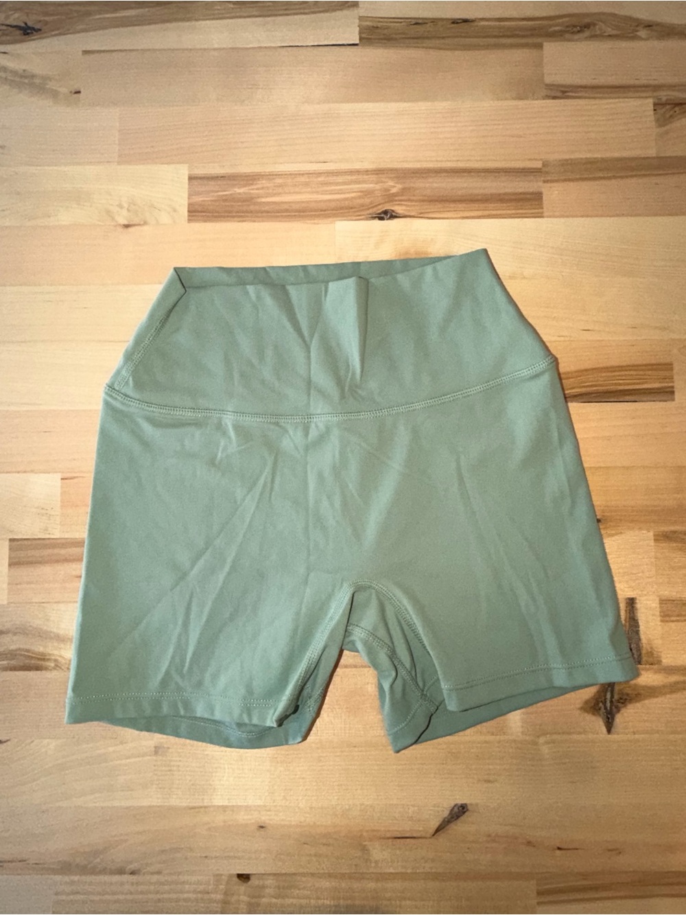 High-Waist Green Women’s Shorts